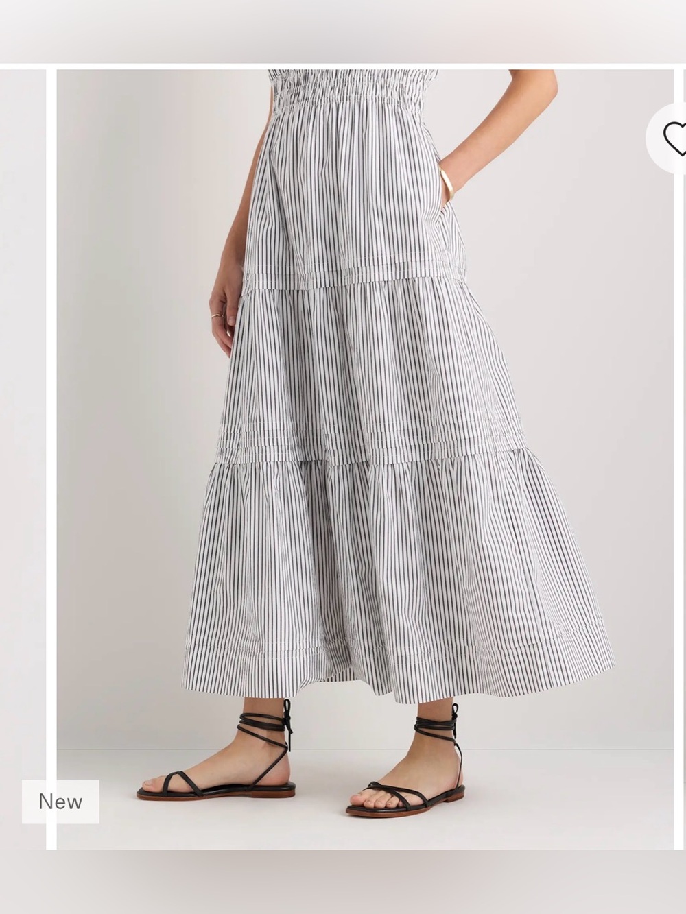 Quince Striped Tiered Maxi Dress - Picture 5 of 16